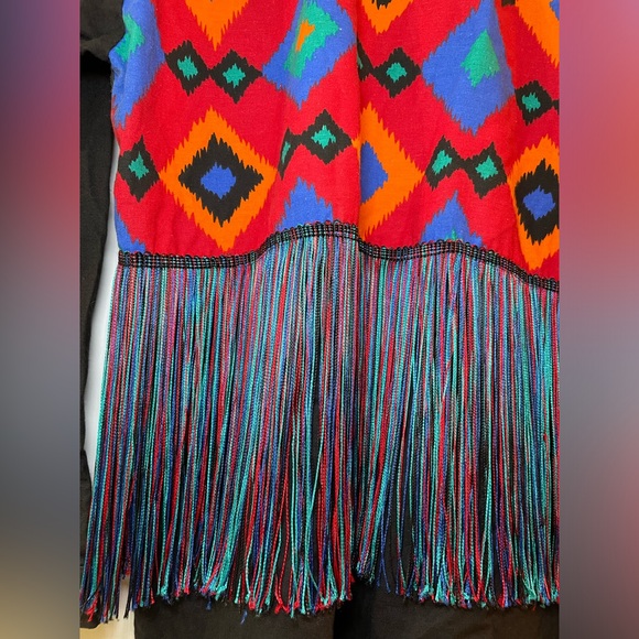 1980s western Saisa button down with attached vest - Picture 9 of 11